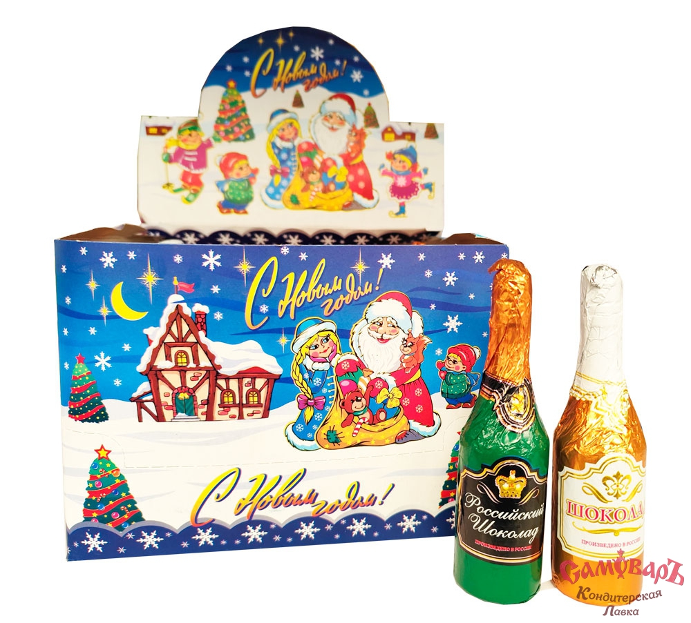 Бутылочка 40гр.(1*6*18) шок.фигурка