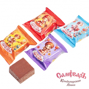 Вафли глазированные УГОСТИ ДРУЗЕЙ 1кг. конфеты (АТАГ)