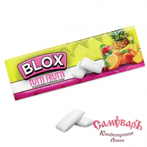 АКЦИЯ БЛОКС BLOX  жев. резинка АССОРТИ 13,5гр. (24*24) купить в интернет-магазине кондитерская лавка Самоваръ