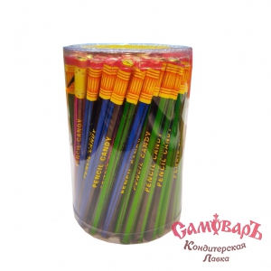 Pencil candy КАРАНДАШ (банка) пенсил канди- драже 5гр.(1*12*100) купить в интернет-магазине кондитерская лавка Самоваръ