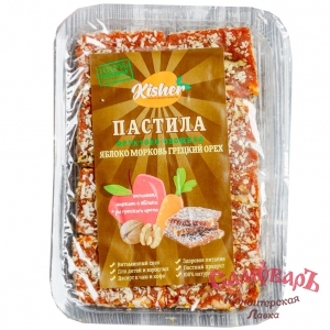 ГРЕЦКИЙ ОРЕХ С КОКОСОМ 100 гр Пастила фруктово-овощная Яблоко-Морковь купить в интернет-магазине кондитерская лавка Самоваръ