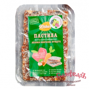 ФУНДУК С ВИНОГРАДОМ и Кокосом 100гр Пастила фруктово-овощная Яблоко-Морковь купить в интернет-магазине кондитерская лавка Самоваръ