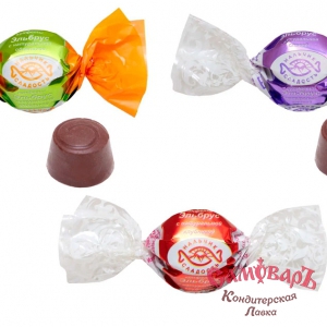 ЭЛЬБРУС с нат.ФРУКТОВ 0,8кг конфеты (ТД Нальчик-сладость)