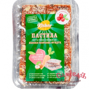 ФУНДУК С КЛЮКВОЙ и Кокосом 100гр Пастила фруктово-овощная Яблоко-Морковь купить в интернет-магазине кондитерская лавка Самоваръ