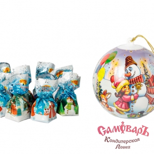 Набор конф (Шар) Вологодская сказка НГ 150гр. Атаг (6 шт) купить в интернет-магазине кондитерская лавка Самоваръ