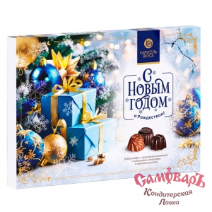 Набор конф Карусель вкуса (Cream Line) ШАРЫ СИНИЕ 150гр. (1*10шт) Марми НГ купить в интернет-магазине кондитерская лавка Самоваръ