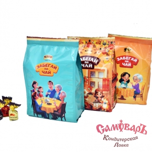 Набор конф 200гр.флоупак ЗАБЕГАЙ НА ЧАЙ (1*10шт) (АТАГ)