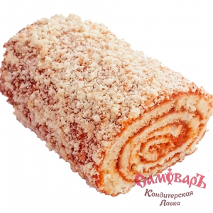 Рулет НЕЖНЫЙ Абрикос 3,0кг рулет бисквитный (Микадо, г.Армавир) купить в интернет-магазине кондитерская лавка Самоваръ