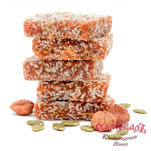 ФУНДУК С СЕМЕНАМИ ТЫКВЫ и Кокосом 100гр Пастила фруктово-овощная Яблоко-Морковь купить в интернет-магазине кондитерская лавка Самоваръ