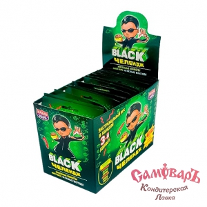БЛЭК (BLACK) ЧЕЛЕНДЖ - жев.конфеты 15гр. (1*12*20) купить в интернет-магазине кондитерская лавка Самоваръ