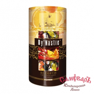 Набор Конф ТУБА 260гр Ассорти ФРУКТЫ в ЛИКЕРЕ (1*8шт) Dy'Nastie ФКФ г.Фрязино