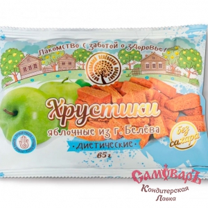 Сухарики яблочные ДИЕТИЧЕСКИЕ 65гр.*40шт (Белёвская)