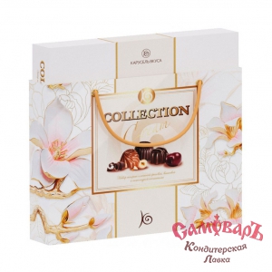 Набор конф СУМКА Карусель вкуса (Cream Collection) (БЕЛЫЙ Вишнево-Ореховый вкус) 180гр. (1*10шт)