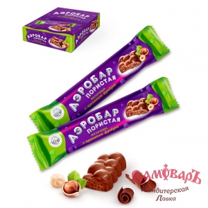 Шок-д. АЭРОБАР 28гр. молочный (1*12*18) купить в интернет-магазине кондитерская лавка Самоваръ