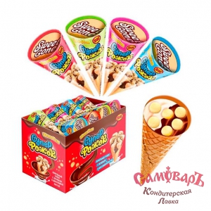 ШОКОТИМ Супер рожок (ваф.рожок с печеньем и шок.пастой) 16гр (1*12*24)