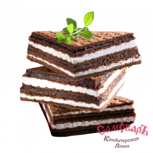 Вафли мягкие УЛЫБКА АФРИКАНКИ с зефиром и нач. из шоколада и апельсина 2,5кг (Лосино-Петровская)