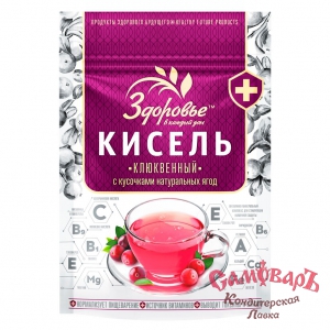 Кисель порошок Здоровье КЛЮКВА 150гр (1*12) ZIP