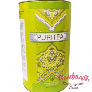 Чай зеленый PURITEA (Пуритиа) 200гр. крупнолистовой ж\б (*30шт) купить в интернет-магазине кондитерская лавка Самоваръ