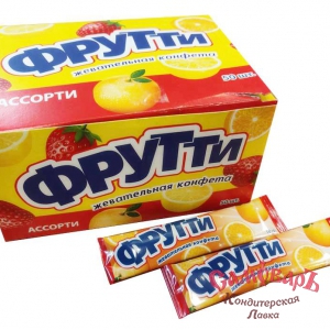 ФРУТТИ пластинки жеват. конфета 10гр.(1*10*50) купить в интернет-магазине кондитерская лавка Самоваръ