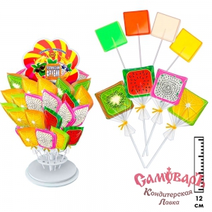 Леденцовое дерево ТРОПИЧЕСКИЙ ФРУБИК лед.на пал. 15гр (1*6*60)