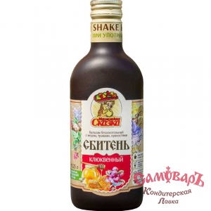 Сбитень КЛЮКВЕННЫЙ 250мл*15шт бутылка /Мармеладная сказка