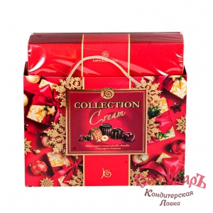 НГ Набор конф СУМКА Карусель вкуса (Cream Collection)(КРАСНЫЙ Вишнево-Ореховый вкус) 180гр. (1*10шт)