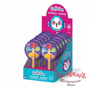 Кар. лед. на палочке Windy Pops (Винди Попс) микс 22гр.(1*12бл*12шт) (Конфектум)