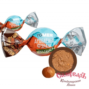 Конфеты горь.шок. с ФУНДУКОМ БЕЗ/САХ ТОМЕR 750г (1*4шт) (Томер г.Москва)